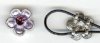 1 12mm Light Purple with Amethyst Epoxy Flower Slider